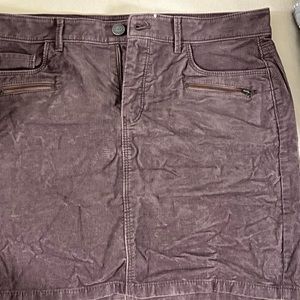Corduroy mini skirt